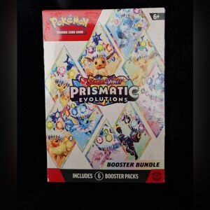 Pokémon Scarlet & Violet Prismatic Evolutions Booster Bundle Unopened!